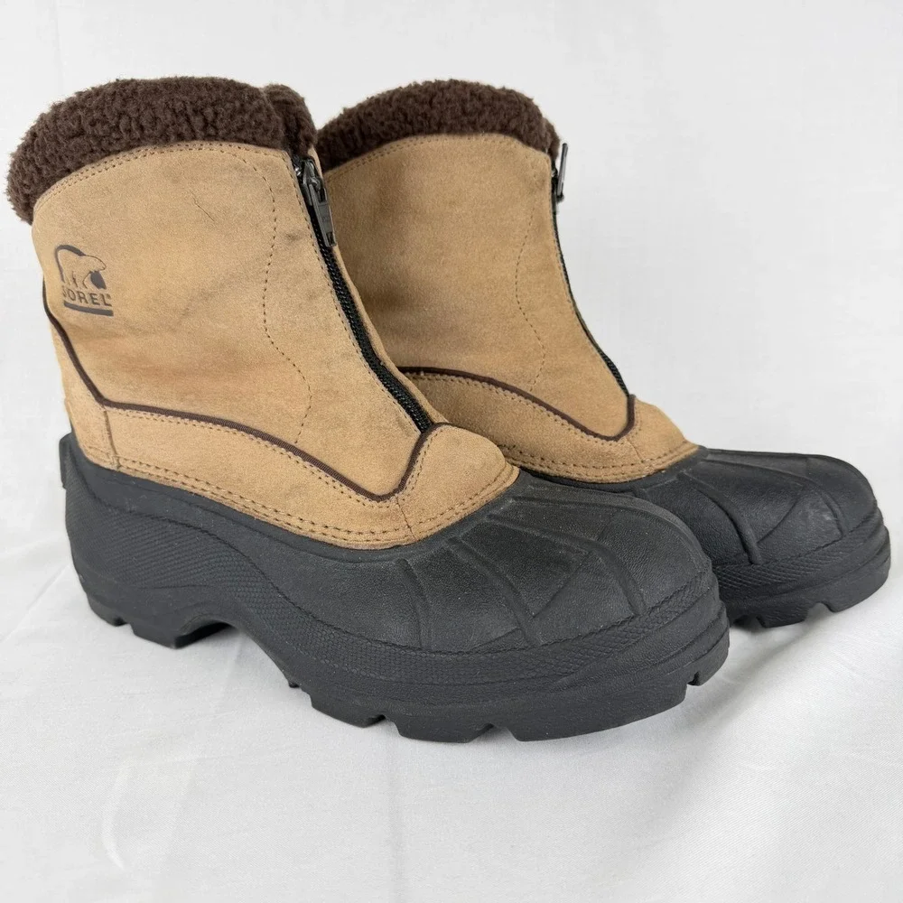 Sorel Crestwynd Womens 9 Tan Suede Thinsulate Winter Snow Boots NL1122-250